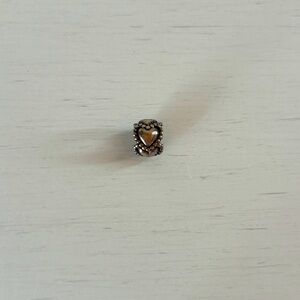 EUC Pandora dotted heart charm